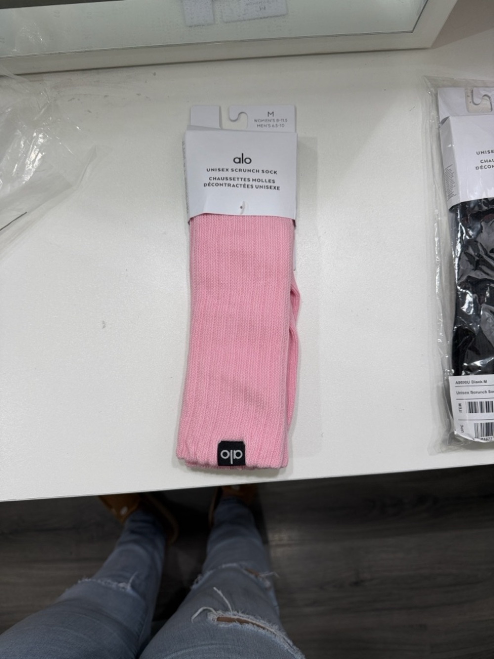 ALO Yoga Sweet Pink Scrunch Sock